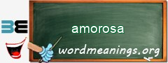 WordMeaning blackboard for amorosa